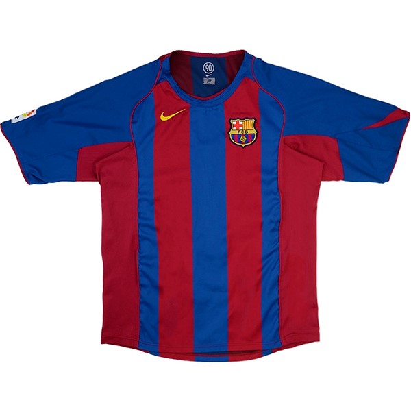 Camiseta Barcelona Primera Retro 2004 2005 Azul Rojo